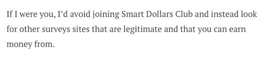 Smart Dollars Club review