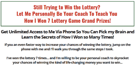 Lottery Winner University Coaching call