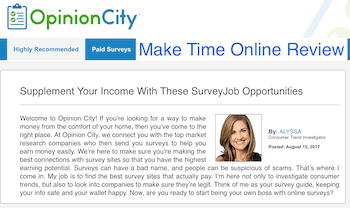 Opinion City Survey Review- Legit Opportunity or a Scam?