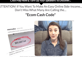 ecom cash code fake review
