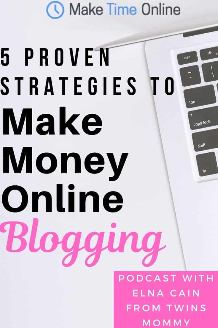 5 Proven Strategies to Make Money Online Blogging- Elna Cain