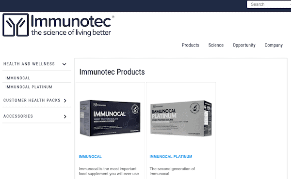 Immunotec scam website