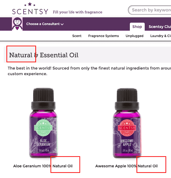 Scentsy essential oil
