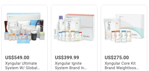 is Xyngular a pyramid scheme- product packs-min