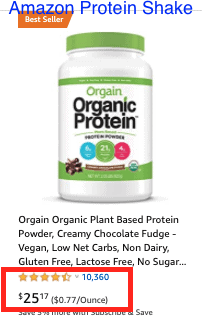 Amazon Vegan Protein Shake