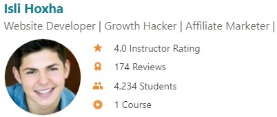 Udemy SEO Mastery Review: Creator