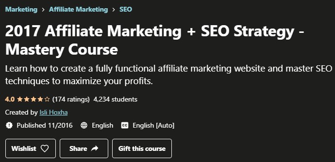 Udemy SEO Mastery Review: Intro