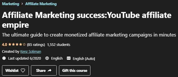 Udemy YouTube Affiliate Empire Review: Intro