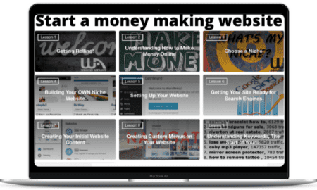 Start a money making website