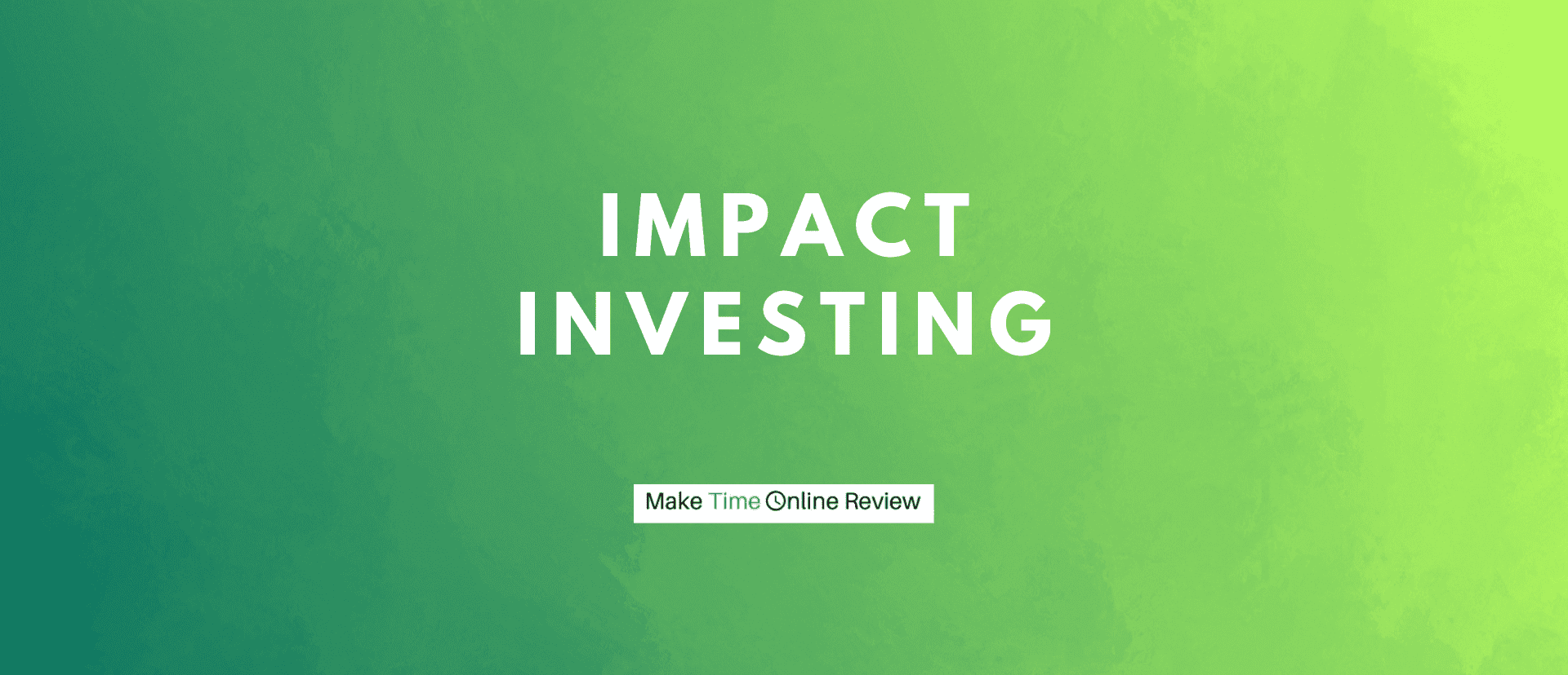 Impact Investing featured image